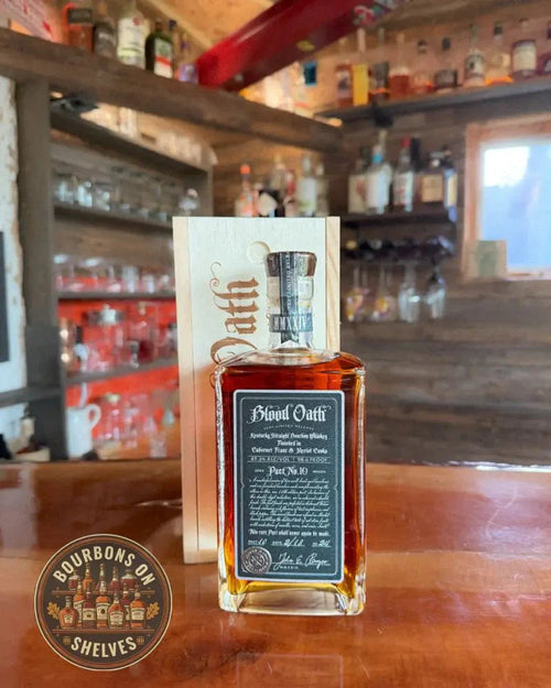 Blood Oath Pact No. 10 - Proof: 98.6 (49.3% ABV) - Bourbons On Shelves