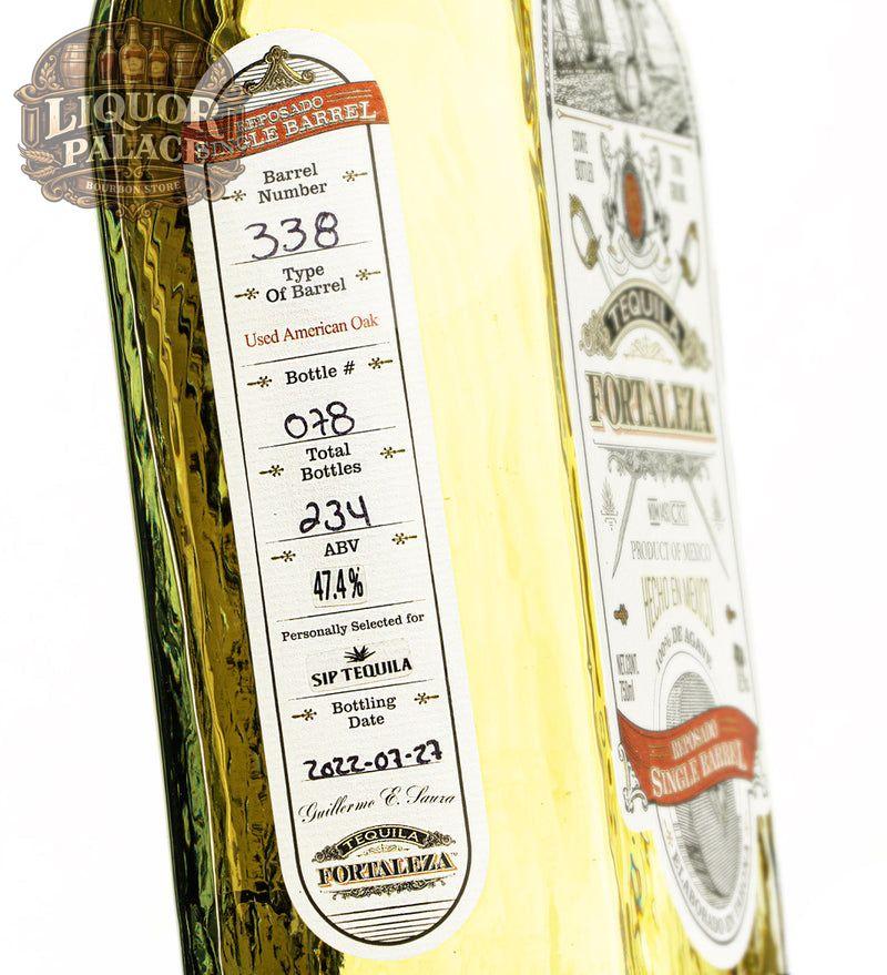 Fortaleza / Sip Tequila Single Barrel Reposado – 47.4% ABV (94.8 Proof)